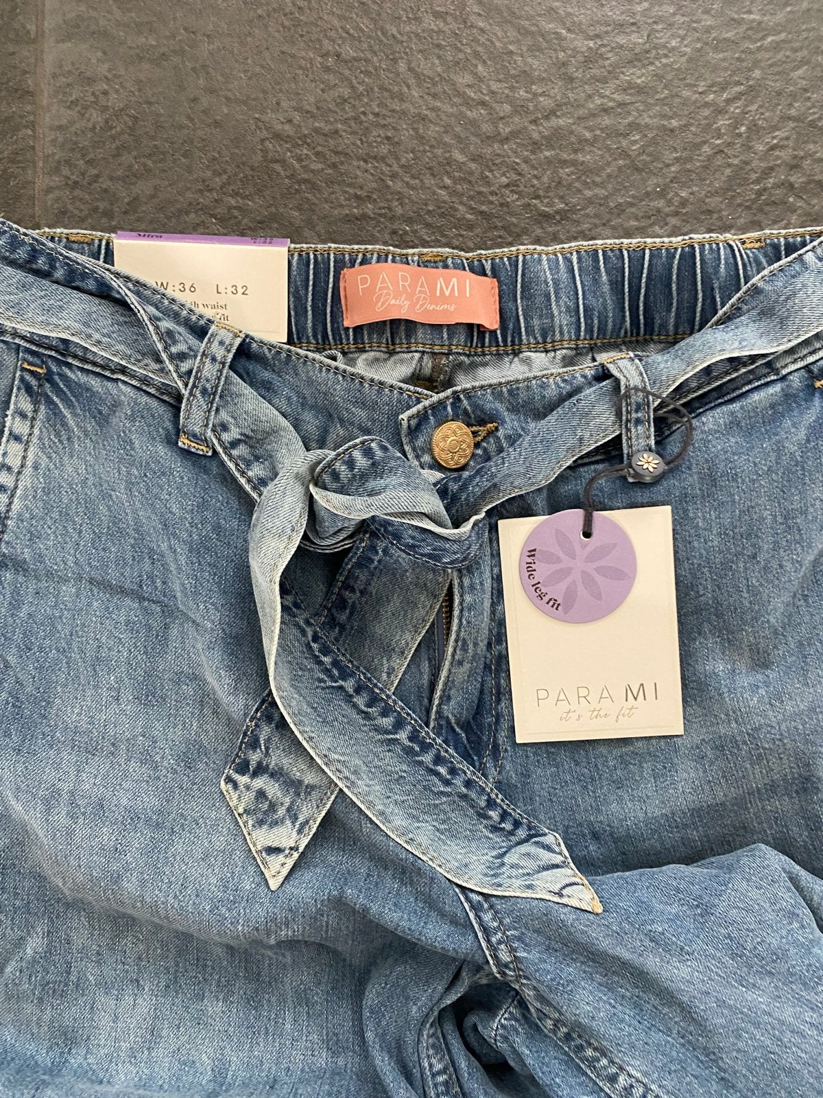 Nieuwe Parami spijkerbroek maat 36 met elastische taille, Kleding | Dames, Spijkerbroeken en Jeans, Ophalen of Verzenden, Nieuw