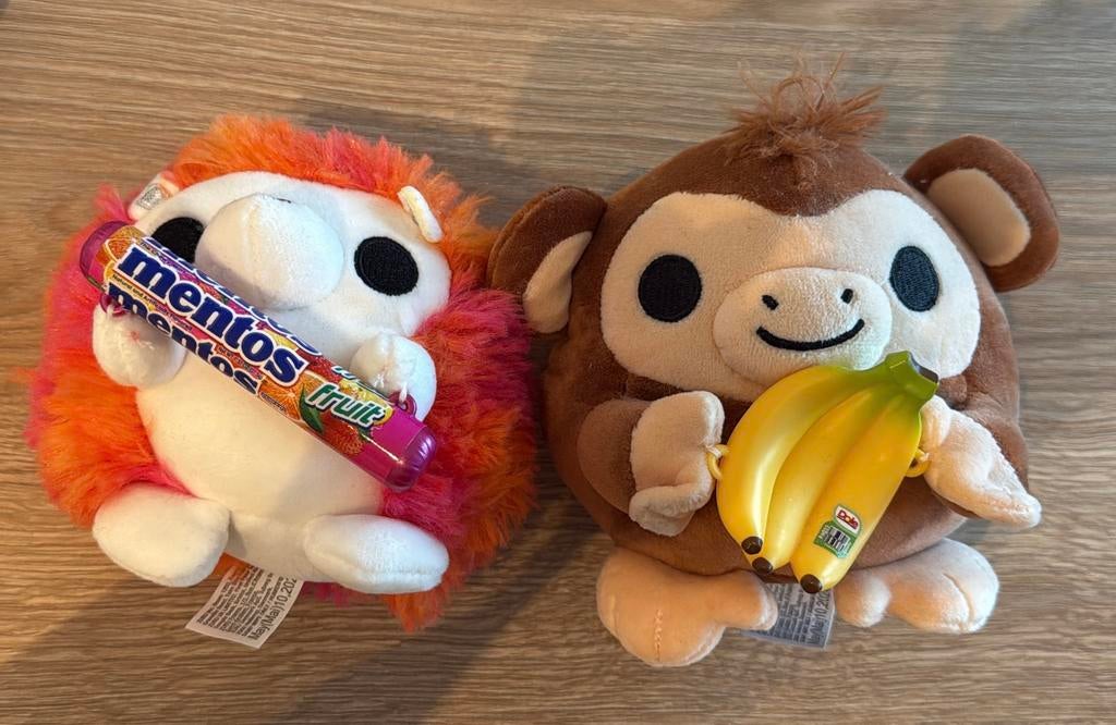 knuffels mentos/banaan squishmallow?, Ophalen of Verzenden, Zo goed als nieuw, Overige typen