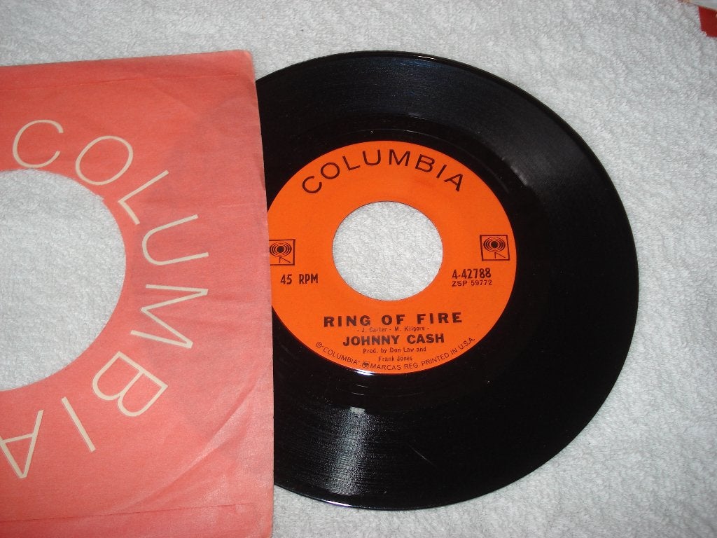 Johnny Cash    Ring Of Fire   Usa       Orgineel, Originele persing, Ophalen of Verzenden, Zo goed als nieuw, Country en Western