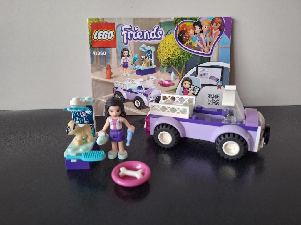 Lego 41360 Friends - Emma's Mobiele Dierenkliniek, Ophalen of Verzenden, Zo goed als nieuw, Complete set, Lego
