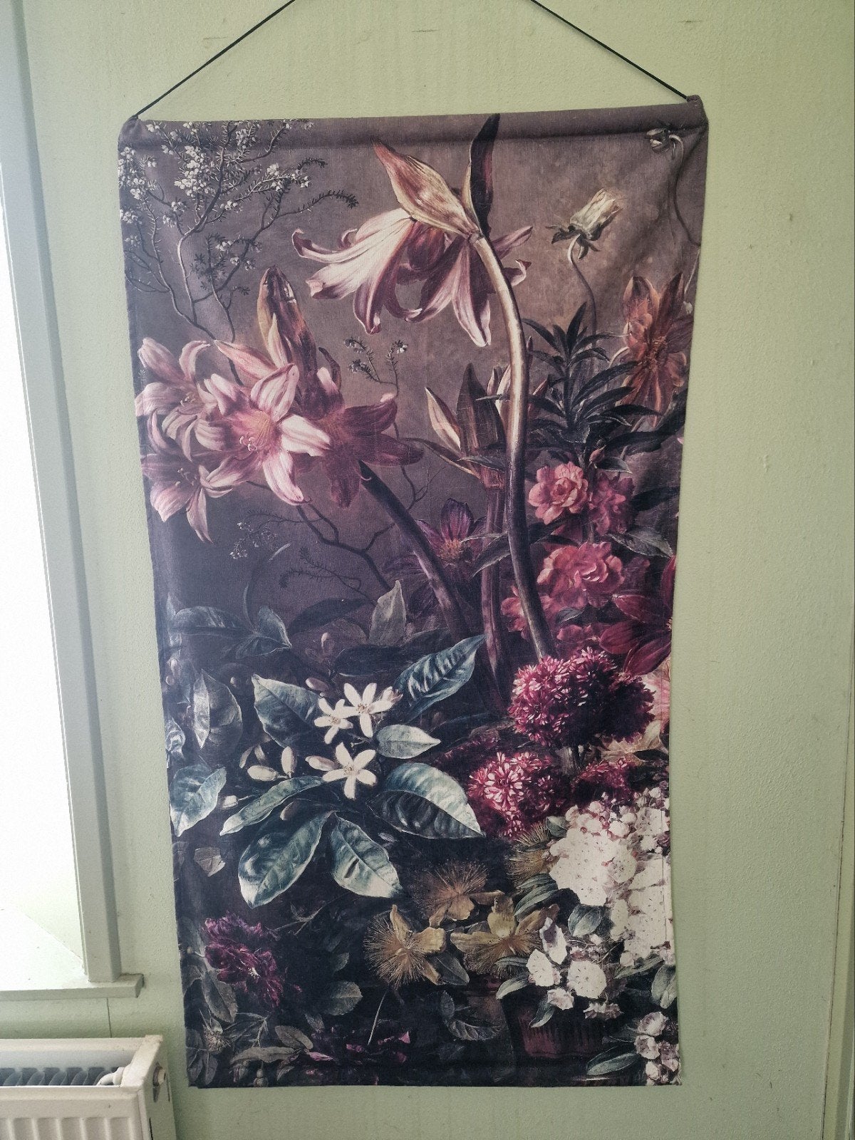 Wandkleed met Botanische Print (merk Casa), Gebruikt, Verzenden, Met ophangsysteem, Meerkleurig