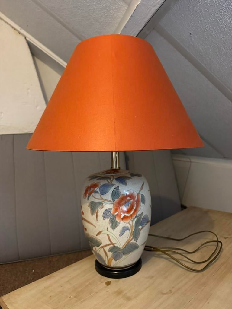 Antieke tafellamp / dressoir lamp, Ophalen, Zo goed als nieuw, Minder dan 50 cm