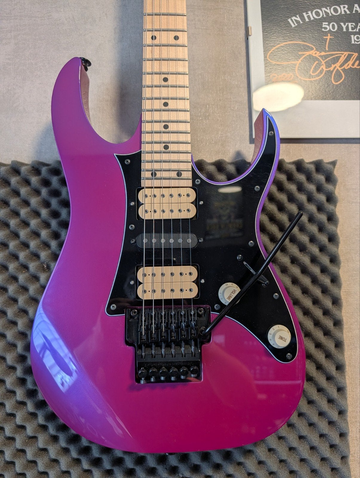 Ibanez RG550 NIEUW ! Case en Dimarzio Super Dist en Super 2., Ophalen of Verzenden, Nieuw, Solid body, Ibanez