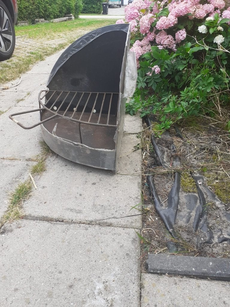 Hoek (inbouw) BBQ, Ophalen, Zo goed als nieuw, Met accessoires