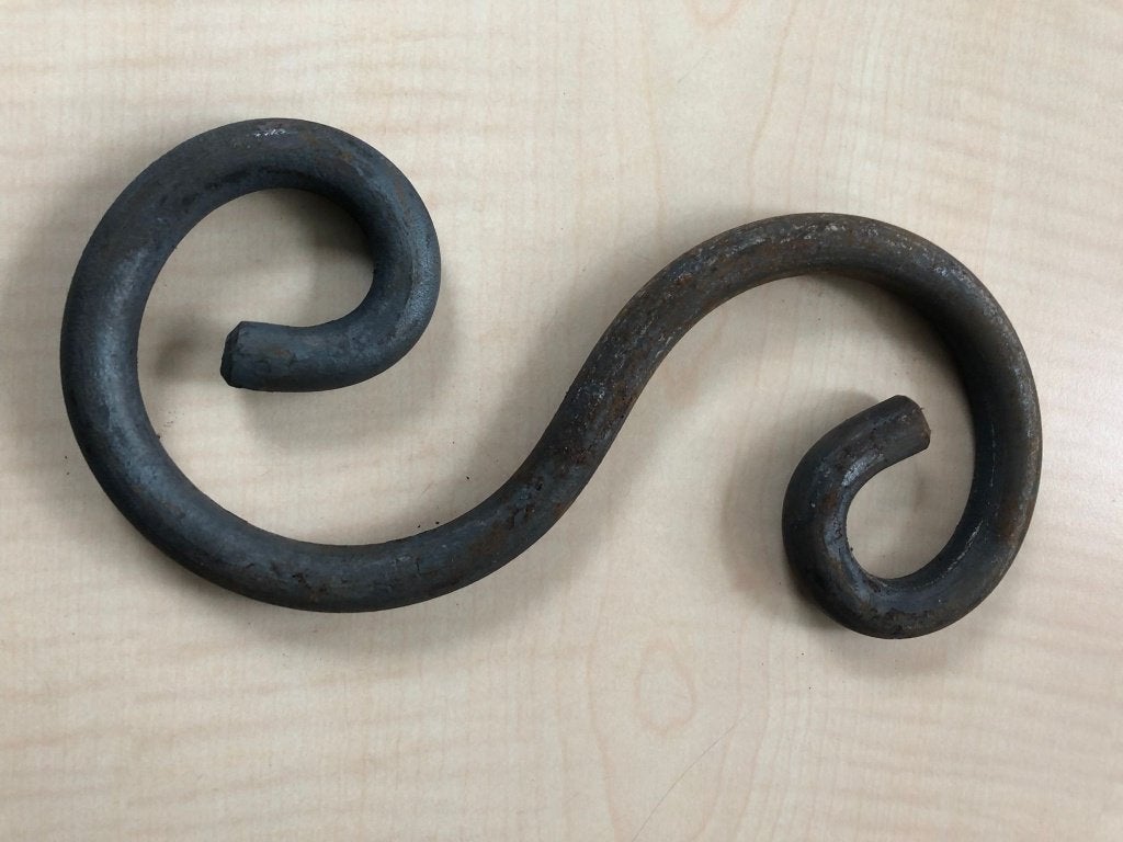 S-krullen Decoratief Siersmeedwerk massief 12 mm., Ophalen