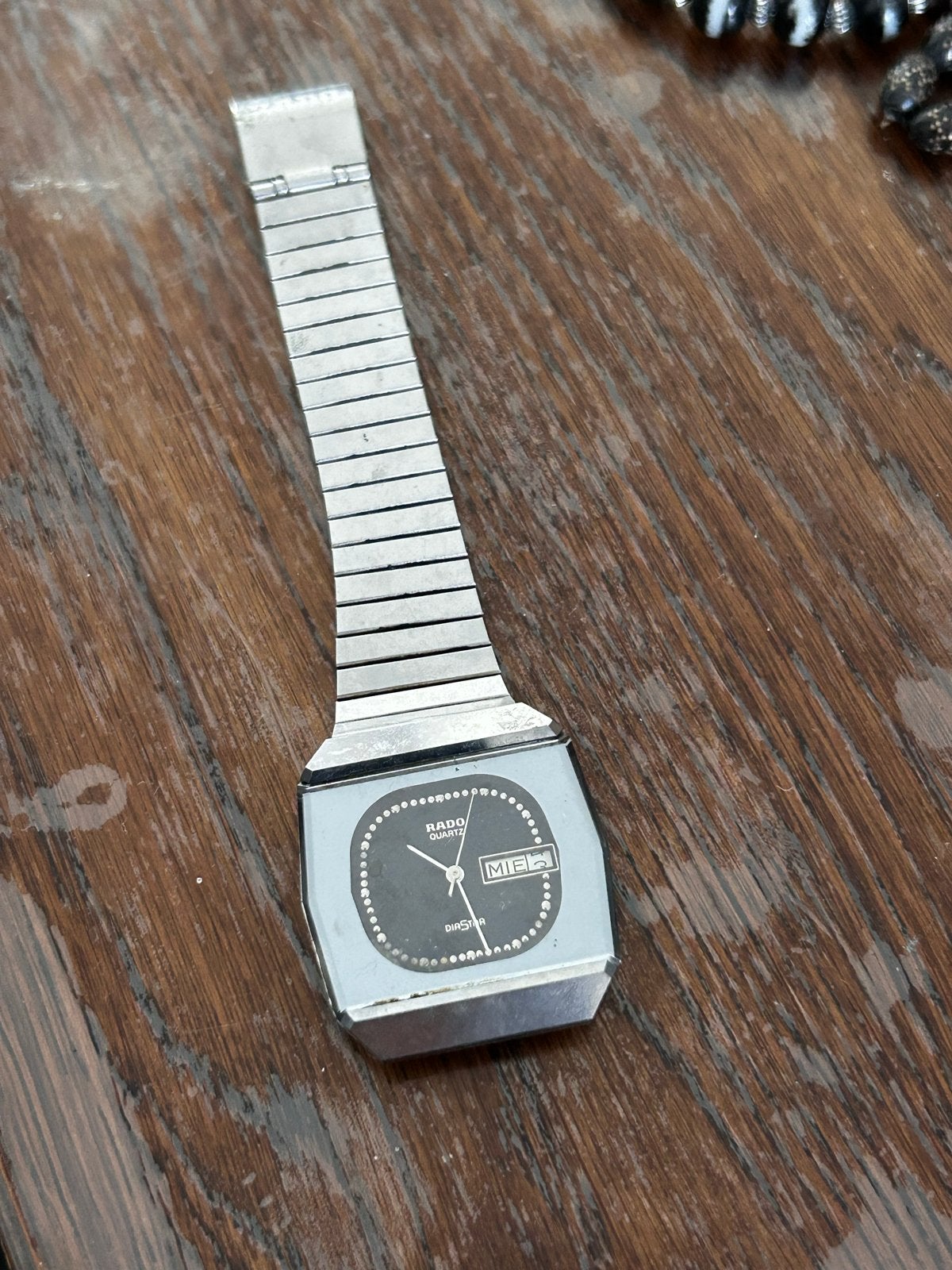 Rado Quartz Diastar Herenhorloge - Vintage, Overige merken, Staal, Met bandje, Polshorloge