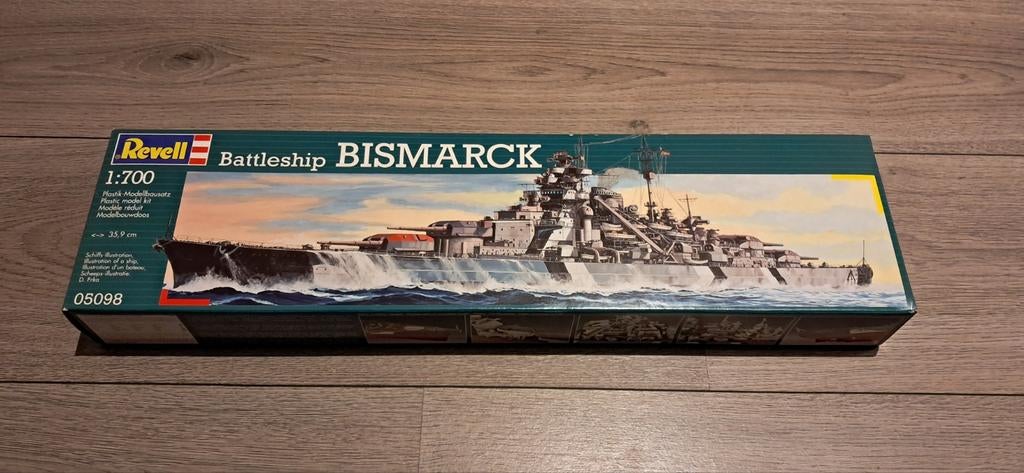 Revell Battleship Bismarck 1:700 Modelbouwdoos, Ophalen, Nieuw, 1:50 tot 1:200, Revell