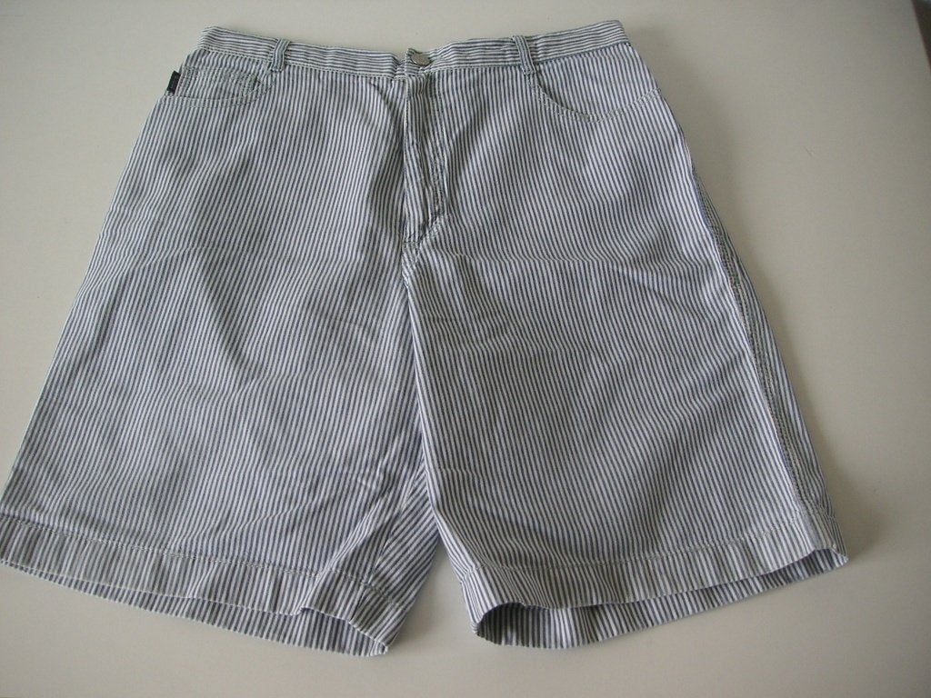 Dames kort gestreepte broek mt.42 v/h merk Dutch, Ophalen, Kort, Blauw, Maat 42/44 (L)
