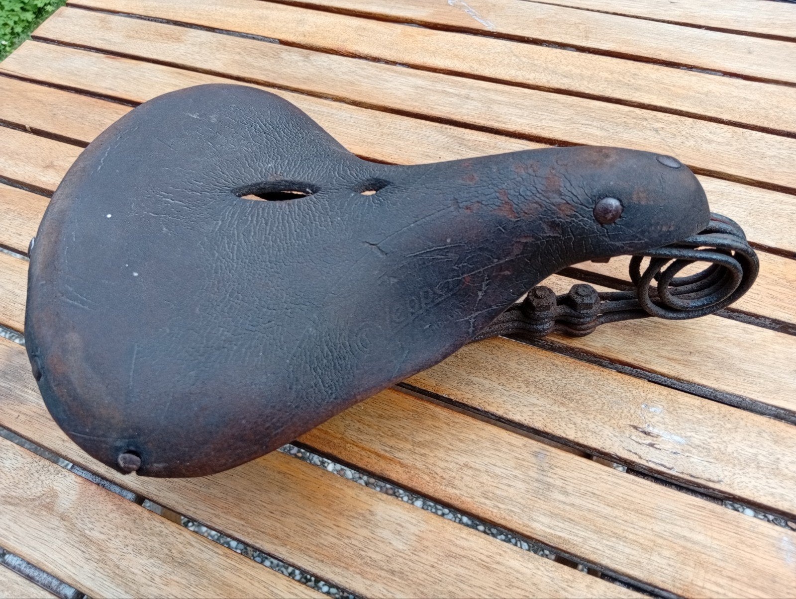 Lepper zadel oldtimer fietszadel, Fietsen en Brommers, Ophalen of Verzenden, Zadel