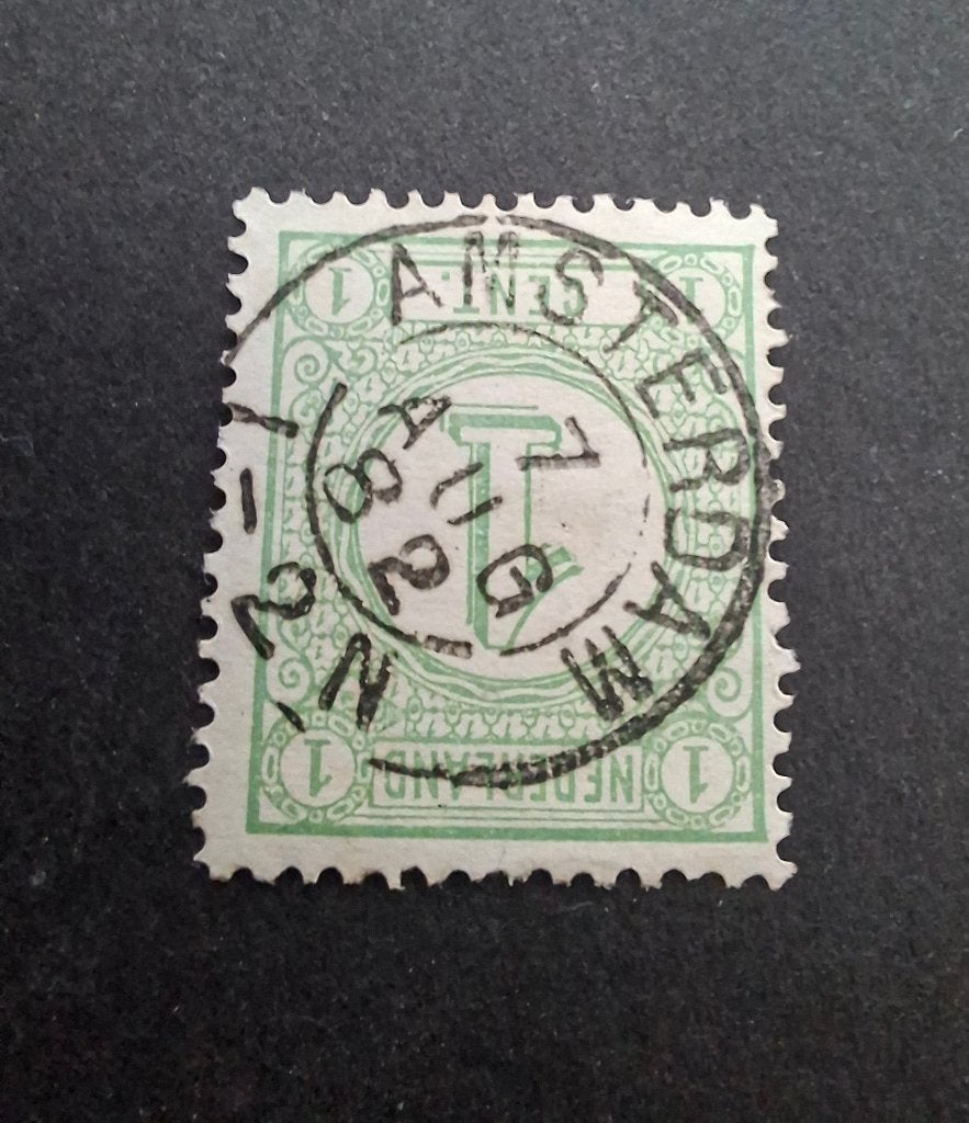 NVPH 31 kleinrondstempel Amsterdam, Verzenden, T/m 1940, Gestempeld