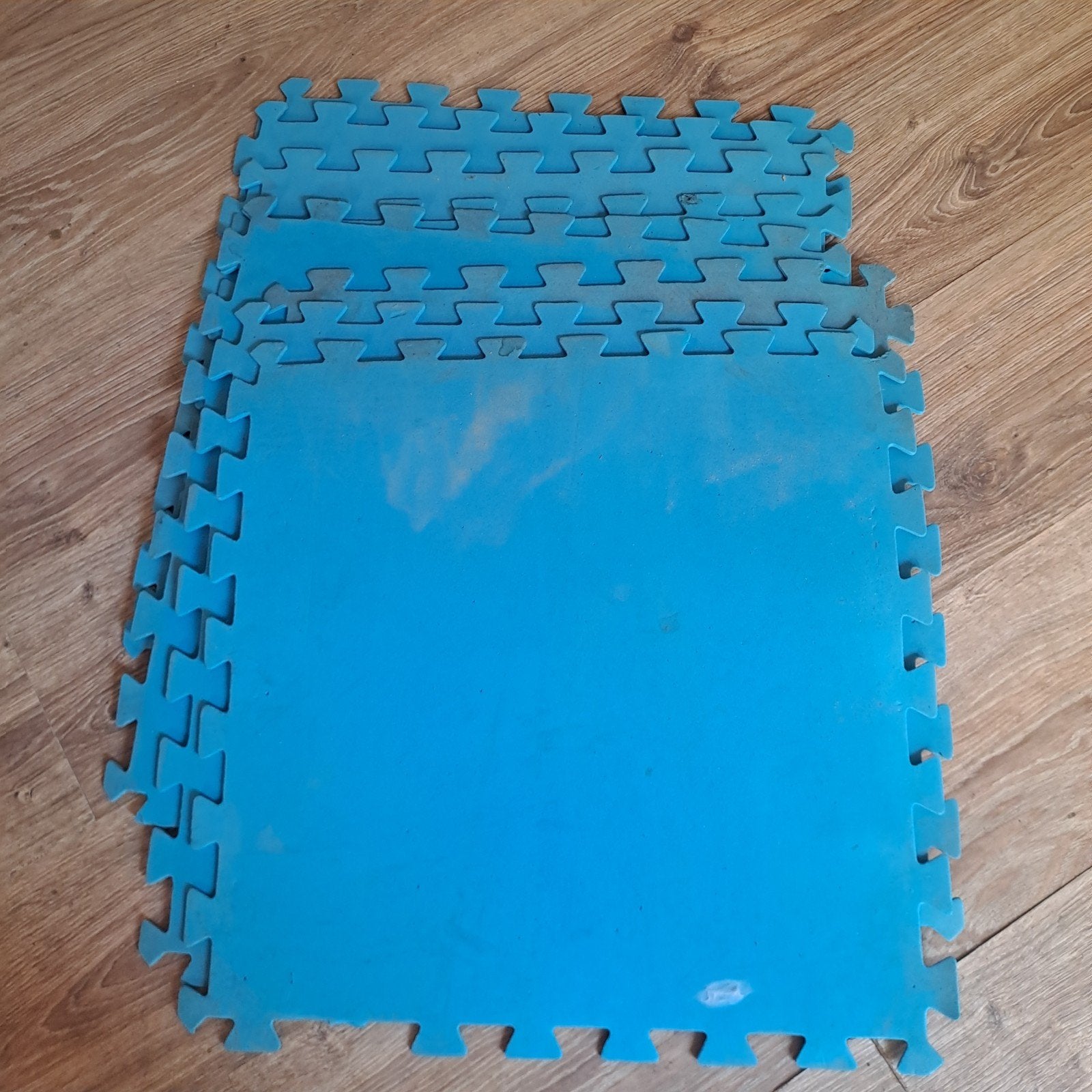 8 rubberen matten - blauw, Ophalen of Verzenden, Zo goed als nieuw