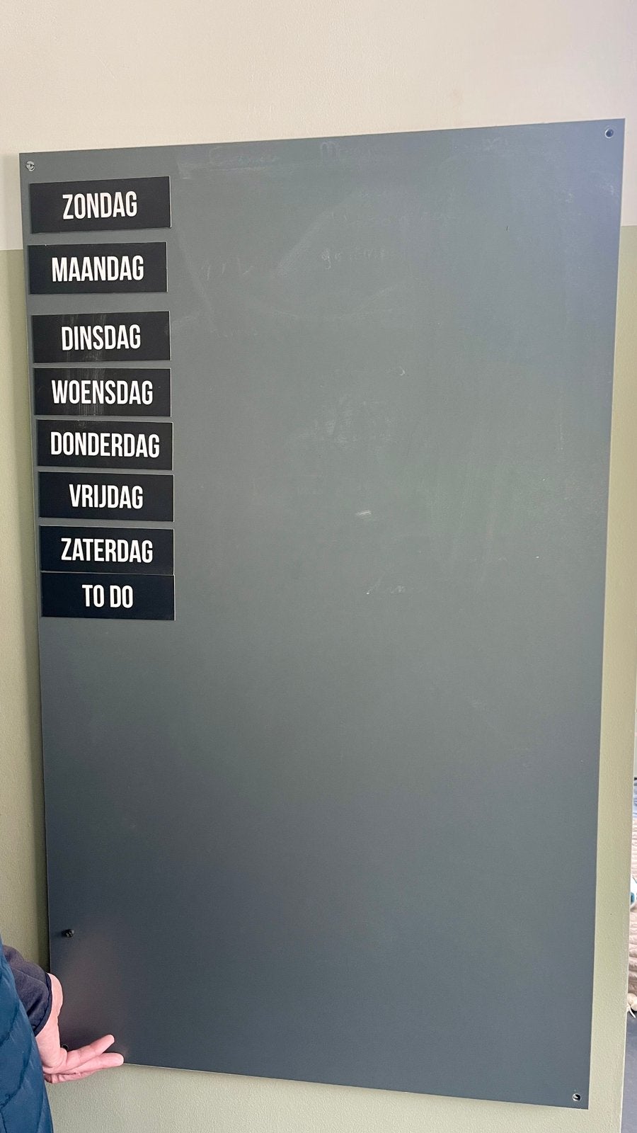 Magneet krijtbord, kamer26, Ophalen, Zo goed als nieuw, Magneetbord