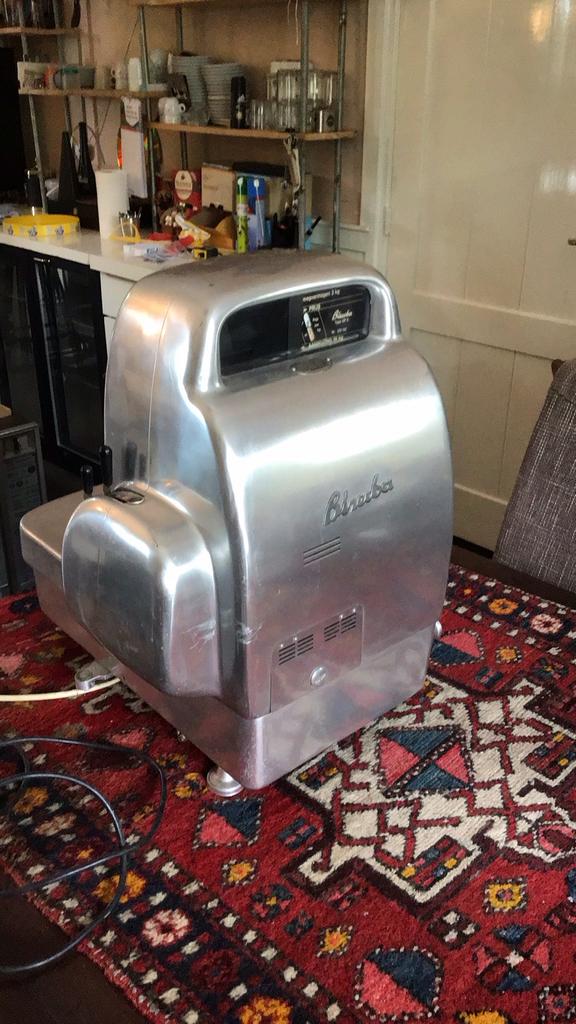 Bizerba Type OP3 vintige aluminium weegschaal., Witgoed en Apparatuur, Weegschalen, Winkelweegschaal, Analoog, Ophalen of Verzenden