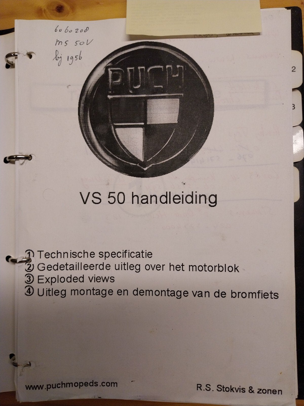 Puch VS 50 handleiding, Ophalen of Verzenden, Overige modellen