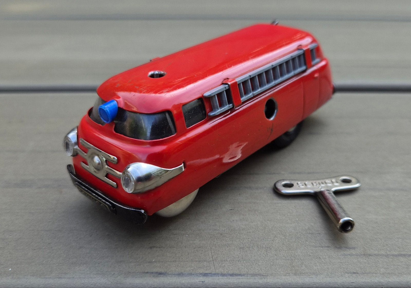 Schuco Varianto 3047 Brandweerwagen - Vintage Speelgoed, Ophalen of Verzenden