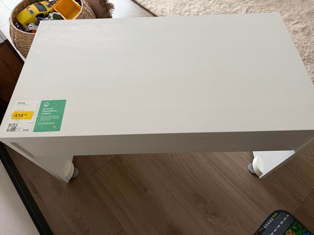 IKEA STUVA tafel - Wit, 90x50x48 cm, Ophalen, Gebruikt, Tafel(s)