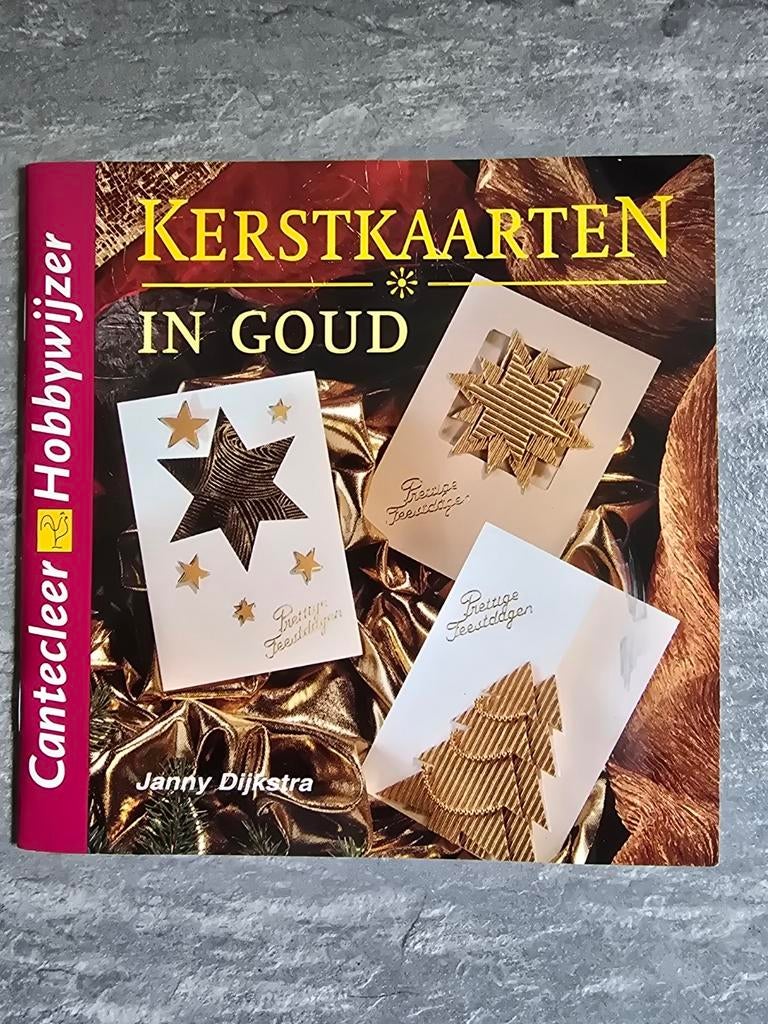 Kerstkaarten in goud. Cantecleer. Janny Dijkstra, Hobby en Vrije tijd, Ophalen of Verzenden, Nieuw, Overige thema's, Overige typen