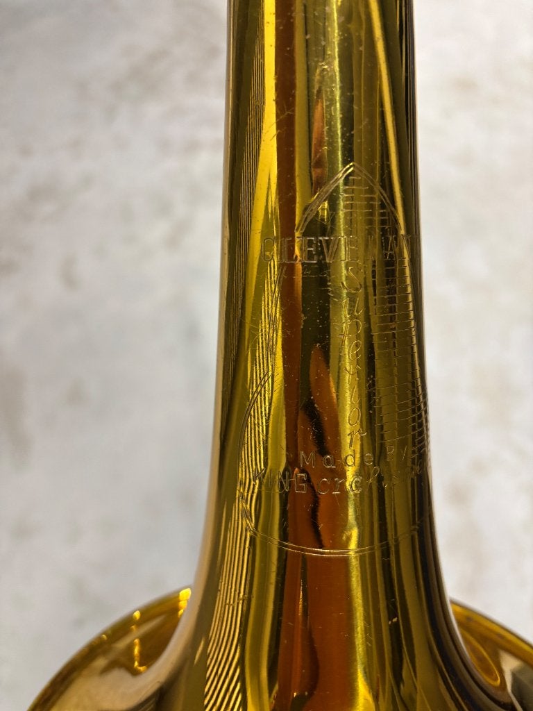 Trombone king Cleveland Superior, Ophalen of Verzenden, Gebruikt, Tenor, Met koffer