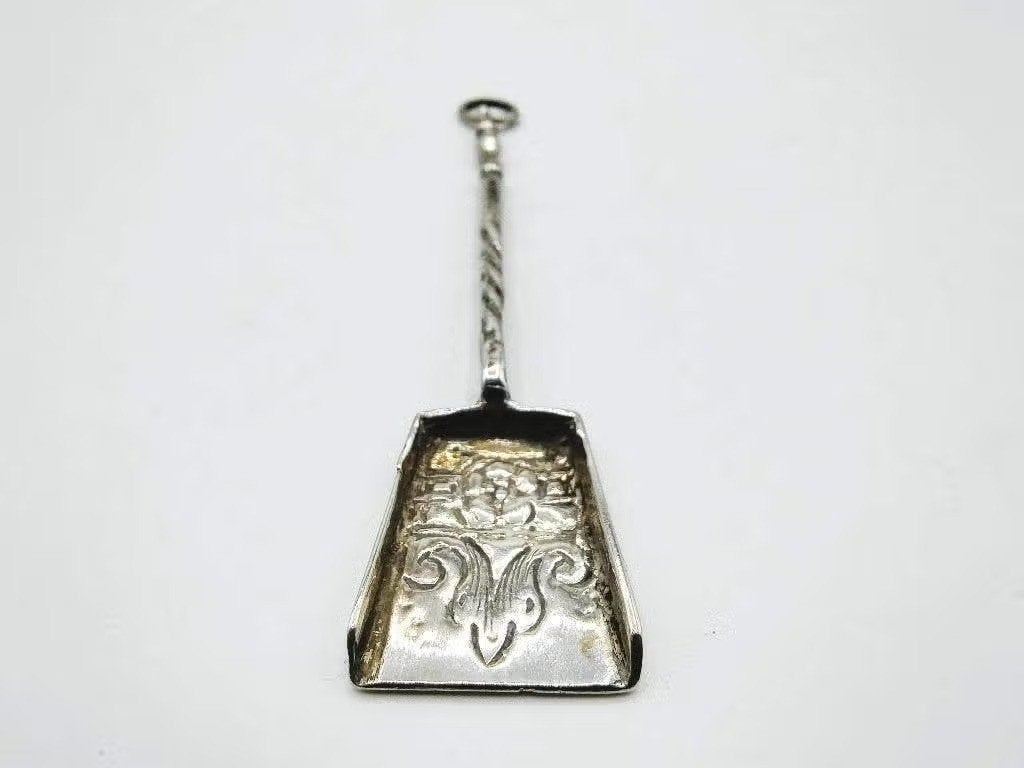 Zilveren miniatuur kolenschep, Amsterdam, ca. 1720, Antiek en Kunst, Verzenden, Zilver