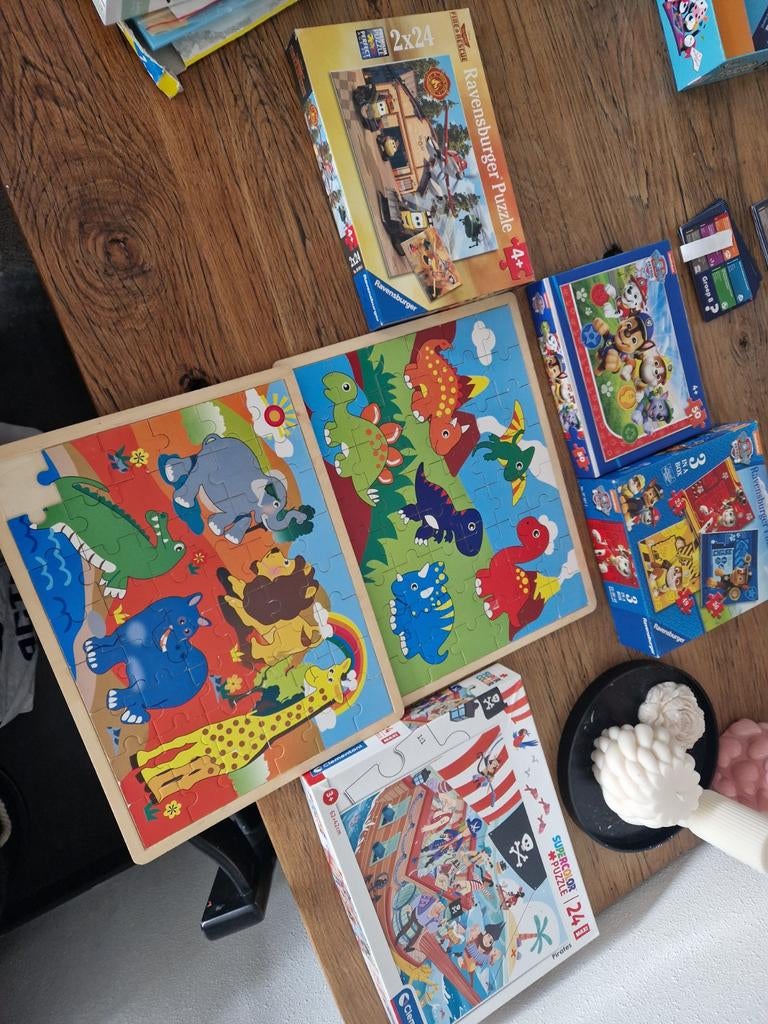 Diverse kinderpuzzels, Ophalen, Meer dan 50 stukjes, Gebruikt