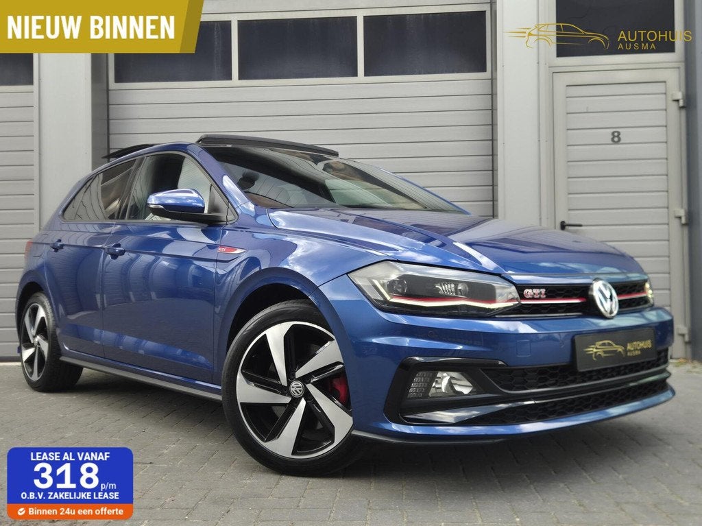 Volkswagen Polo 2.0 TSI GTI 260PK/ACC/Virtual/Pano/Led/Keyle, Auto's, Gebruikt, 4 cilinders, Blauw, Leder