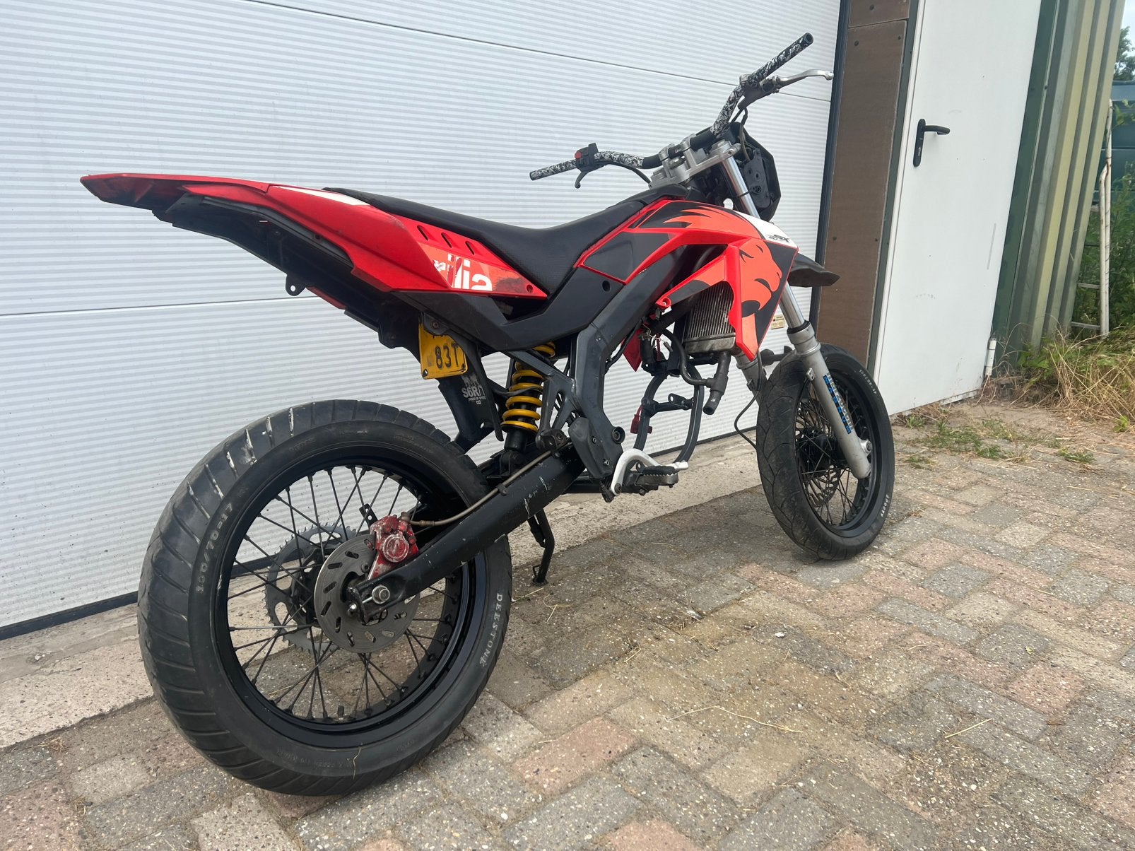 Aprilia sx50 redlion rollend frame, Fietsen en Brommers, Brommers | Derbi, Ophalen, 6 versnellingen, Gebruikt, Maximaal 45 km/u
