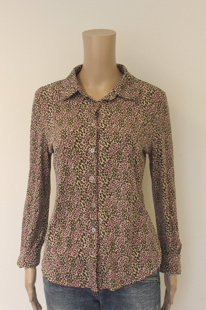 Enjoy dierenprint blouse maat S, Maat 38/40 (M), Meerkleurig, ., Enjoy