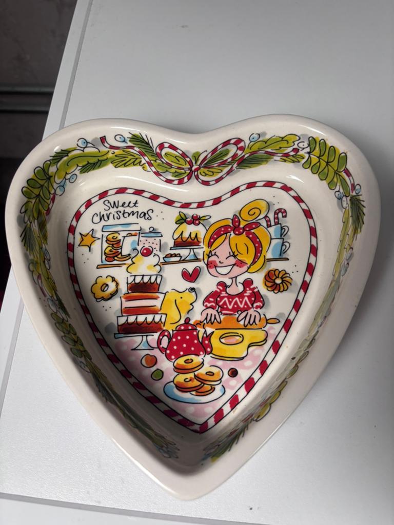 Blond amsterdam kerst schaaltje, Ophalen, Blond Amsterdam, Aardewerk, Schaal of Schalen