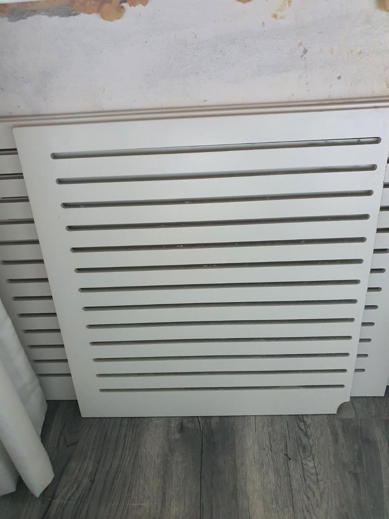Cando radiatorombouw Chester, Ophalen, Wit, Hout