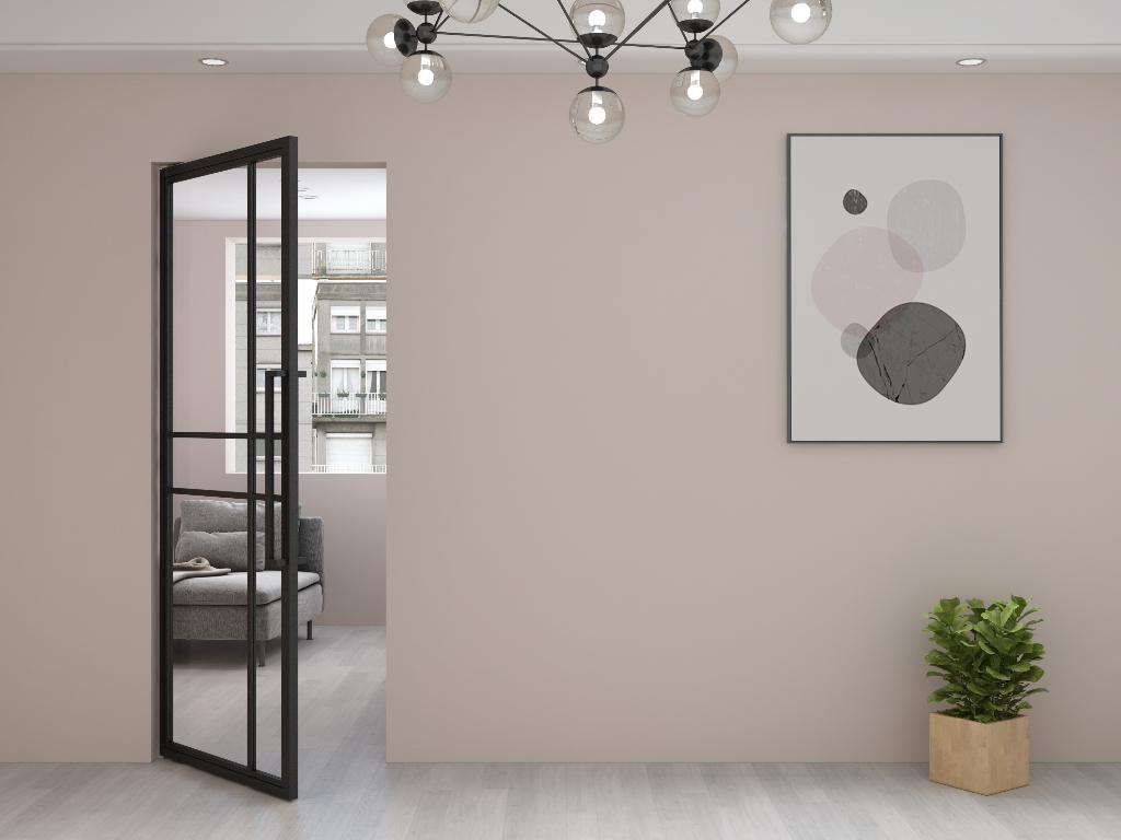 2 Nieuwe Stalen taatsdeuren 6 vaks modern, 80 tot 100 cm, Binnendeur, Nieuw, Ophalen of Verzenden