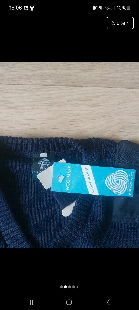 Originele Defensie Commando Trui V-Hals (Donkerblauw) maat 5, Maat 52/54 (L), Blauw, Nieuw, Ophalen of Verzenden