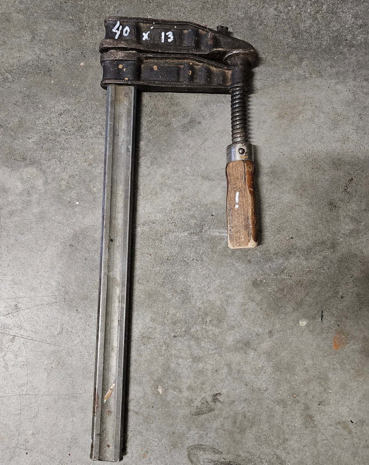 Robuuste lijmklem 40 x 13 cm, Ophalen, Gebruikt, Klem