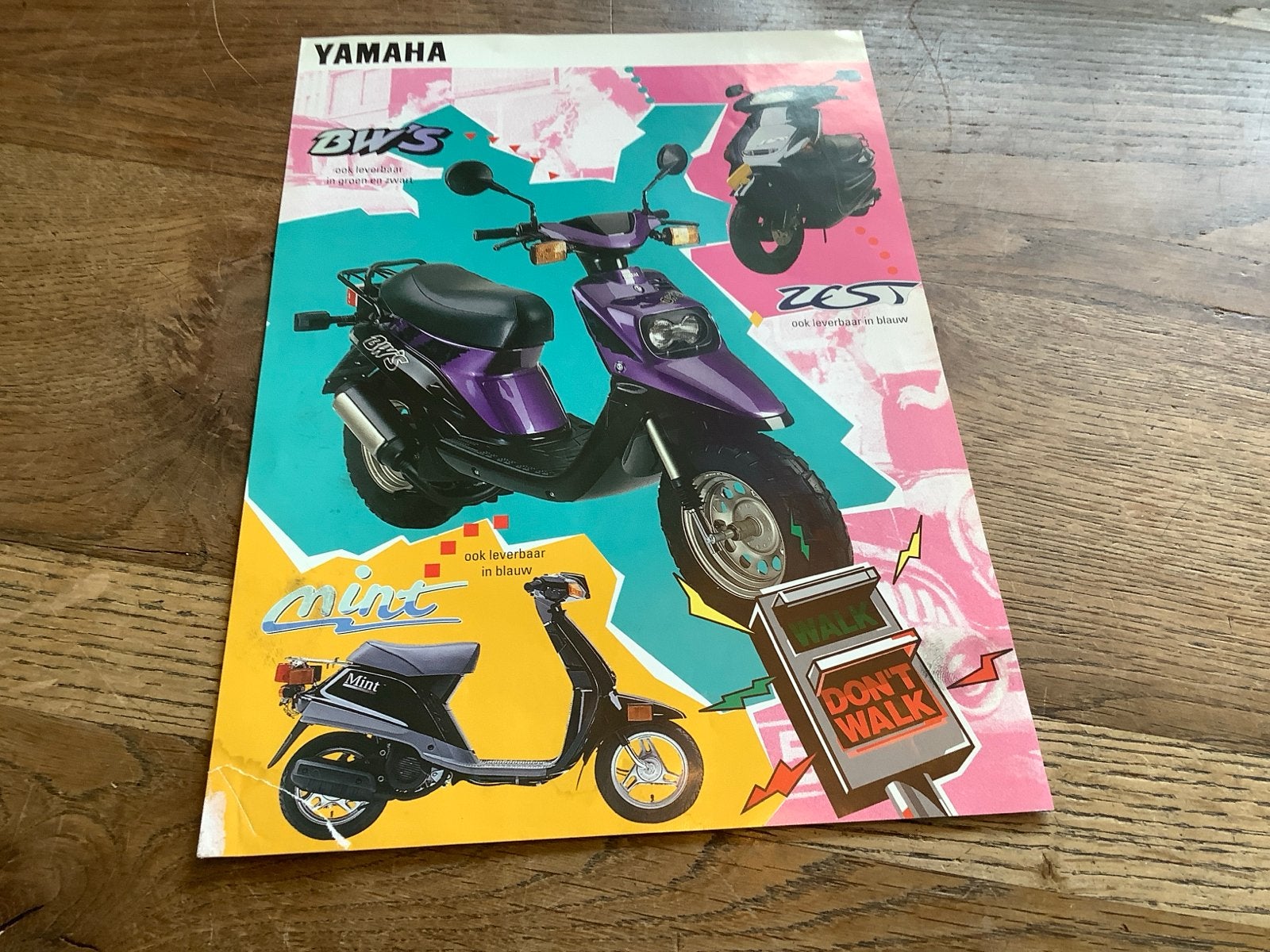 Yamaha Scooter Brochure BW's Mint Zest 1994, Verzenden