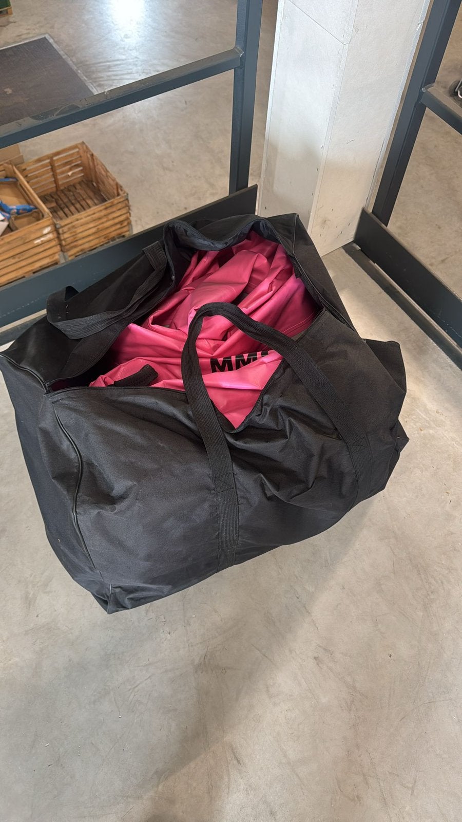 Airtrack 400x100x20 cm roze, Ophalen, Gebruikt, Overige typen, Kindermaat 122 t/m 140