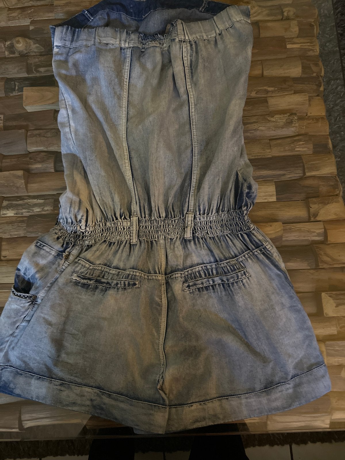 Denim Playsuit / Jumpsuit - Maat M, Kleding | Dames, Jumpsuits, Verzenden, Gedragen, Maat 38/40 (M), Blauw
