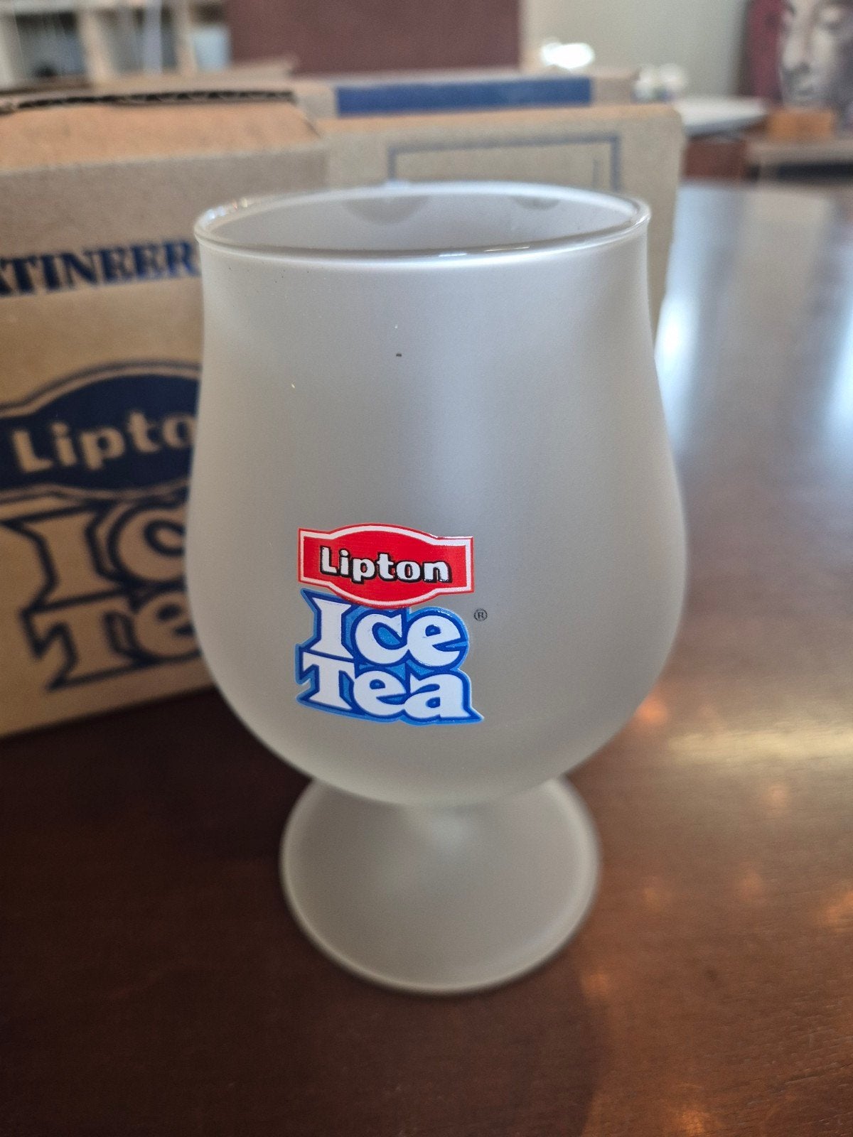Lipton Ice Tea Glazen Set - in originele Doos, Nieuw, Ophalen of Verzenden, Glas, Lipton