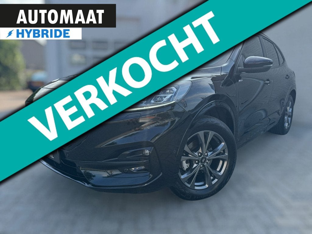 Ford Kuga 2.5 PHEV ST-Line X Nordic PHEV / ELEKTR. KLEP / WI, Auto's, Ford, Gebruikt, Zwart, 4 cilinders, Zwart