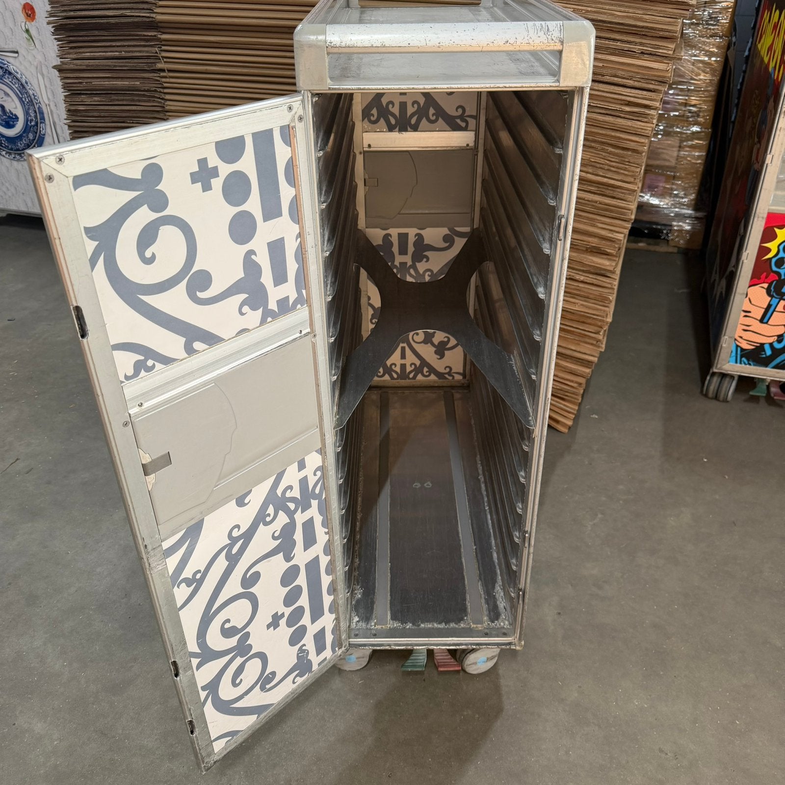 Vliegtuigtrolley vliegtuig trolly airline cart galley cart, Ophalen, Gebruikt, Info@traptrading.nl, Kaatsheuvel