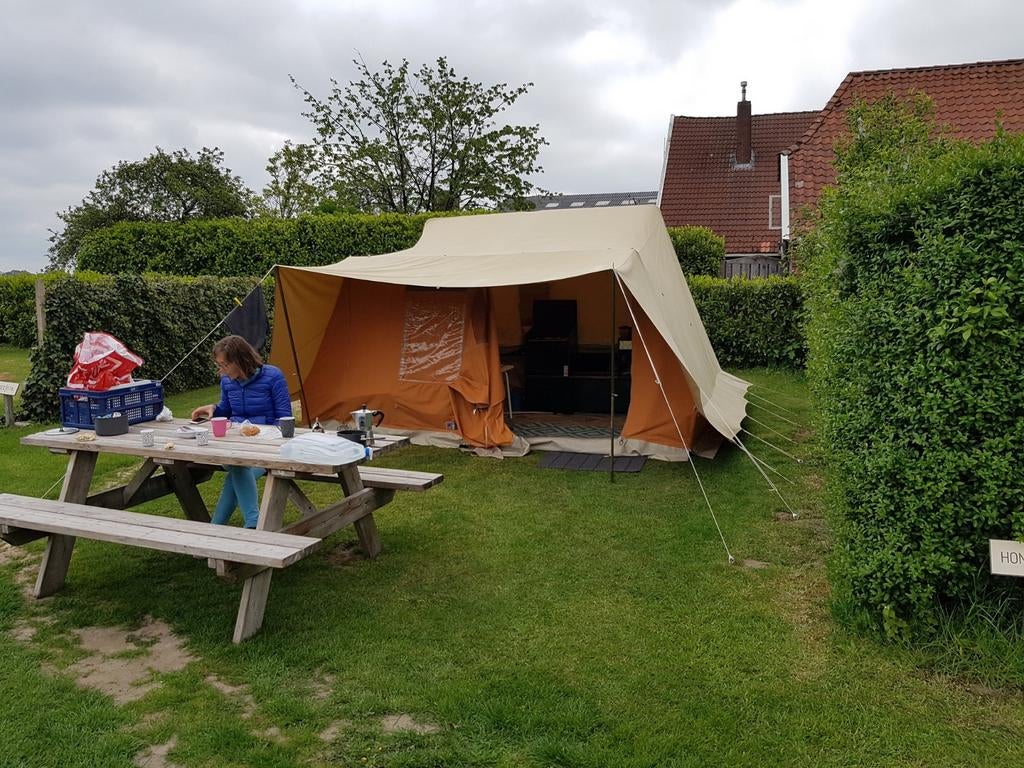 Aart Kok Kariba 4+2 persoons vouwwagen, Ophalen, Aart Kok, Beige, Aanwezig