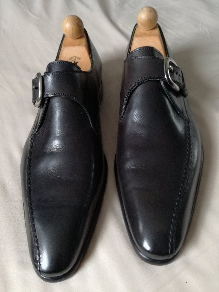 Fratelli Borgioli Gespschoenen - zwart - maat 10 (z.g.a.n), Verzenden, Zwart, Fratelli Borgioli, Gespschoenen
