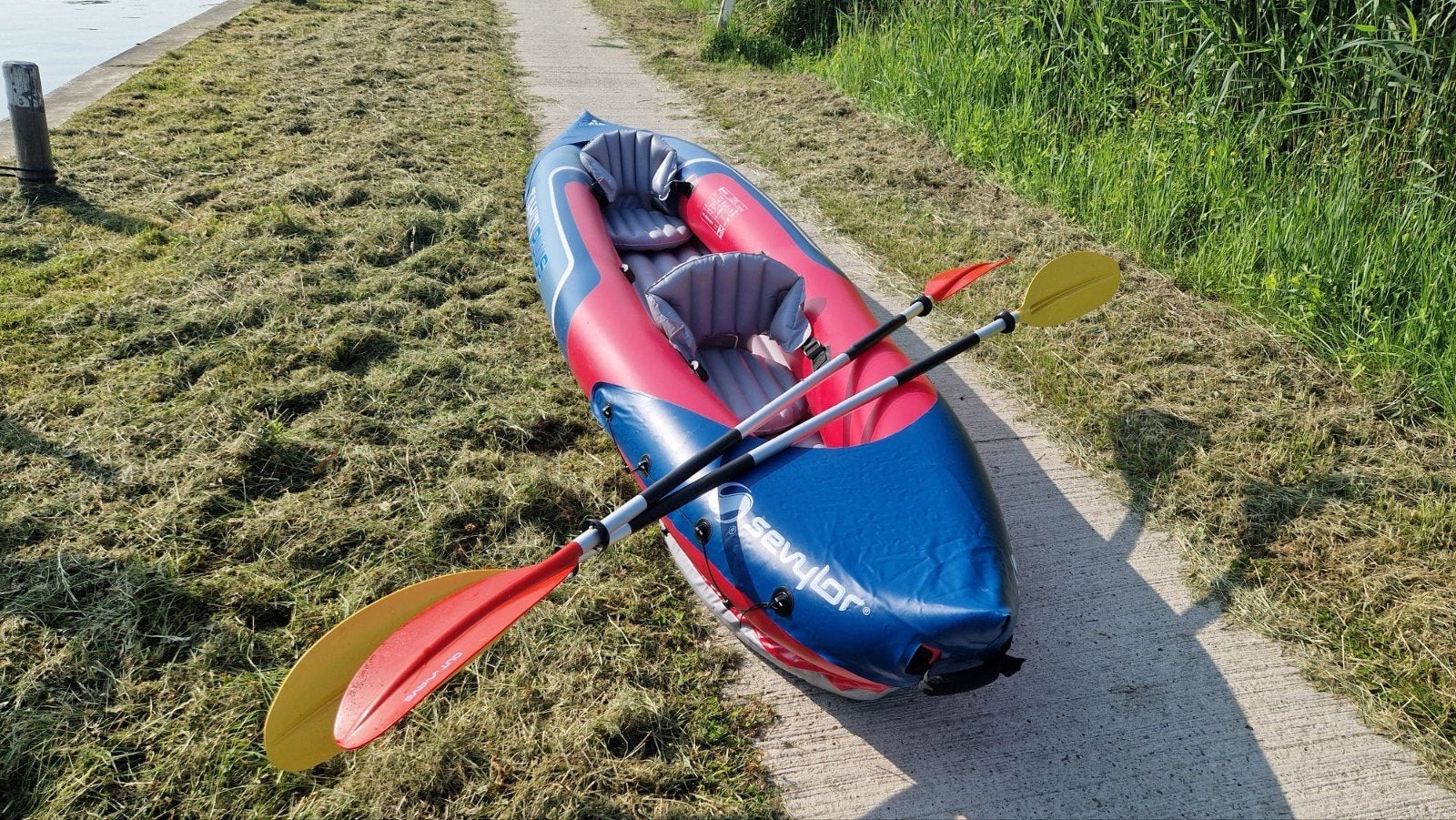 Opblaas kano Sevylor Tahiti plus, Watersport en Boten, Kano's, Ophalen, Zo goed als nieuw, Twee personen, Overige typen