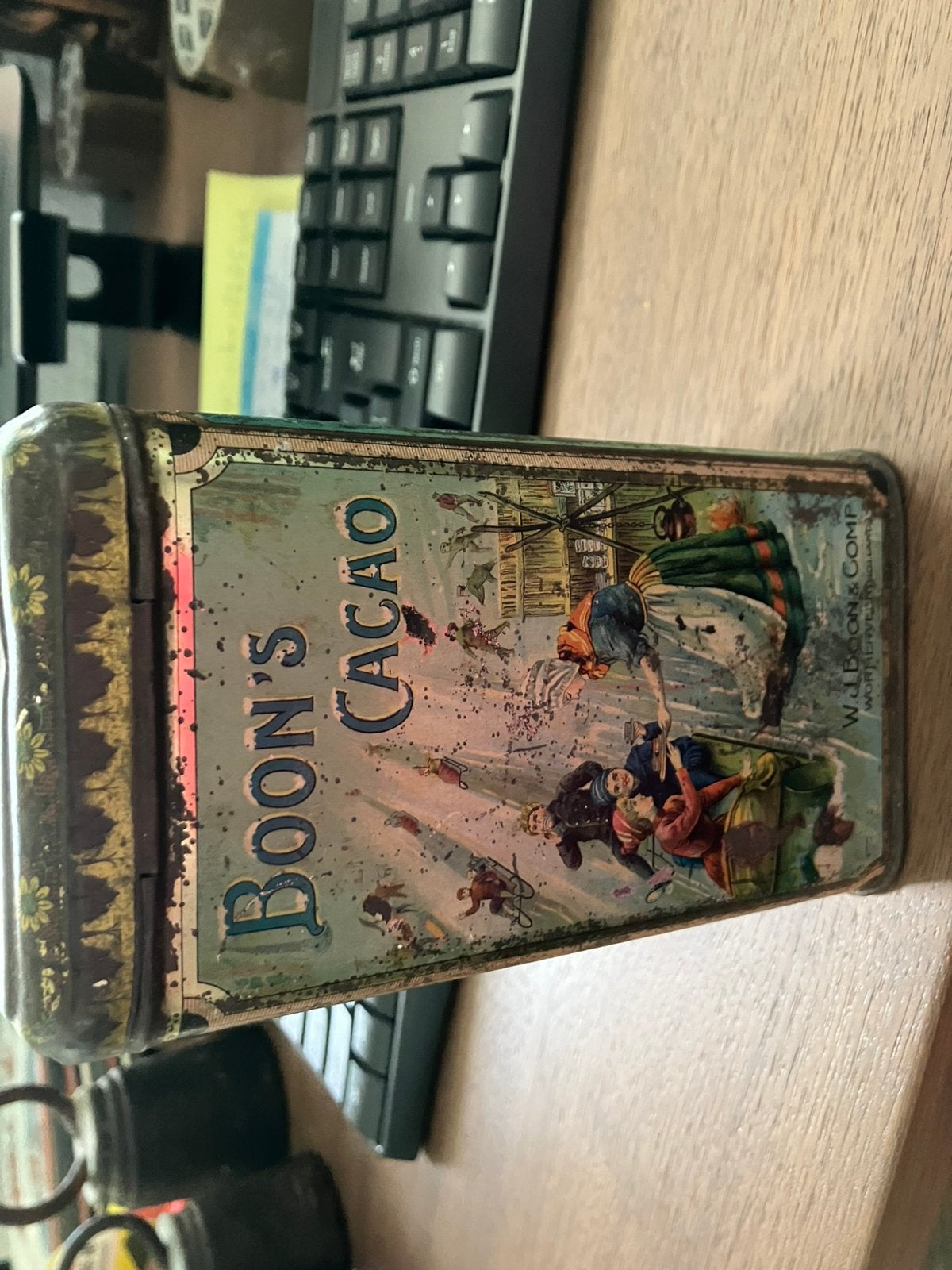 Blik boon cacao, Ophalen of Verzenden