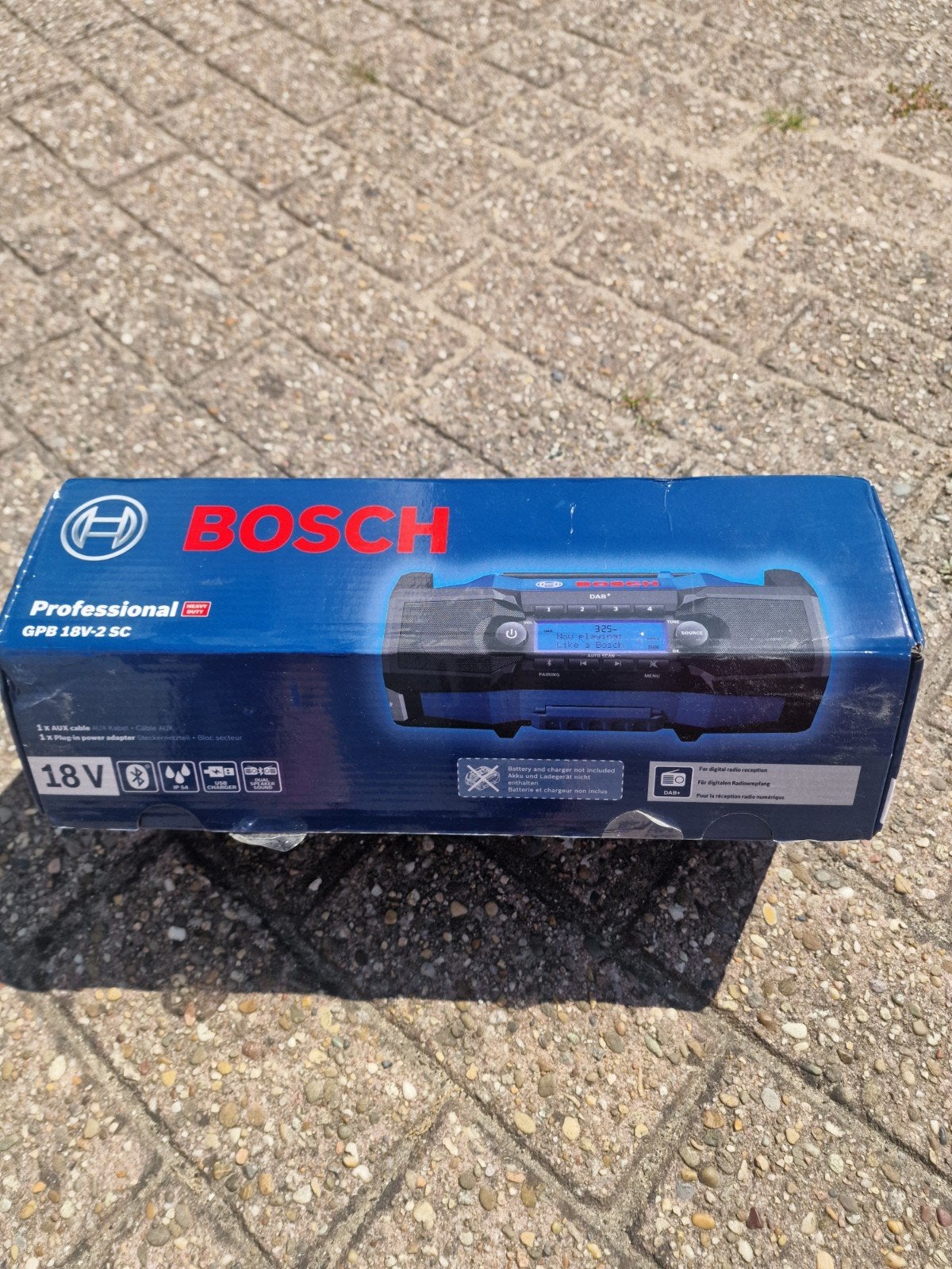 Bosch Professional GPB 18V-2 SC Bouwradio, Ophalen of Verzenden, Nieuw, Bouwradio