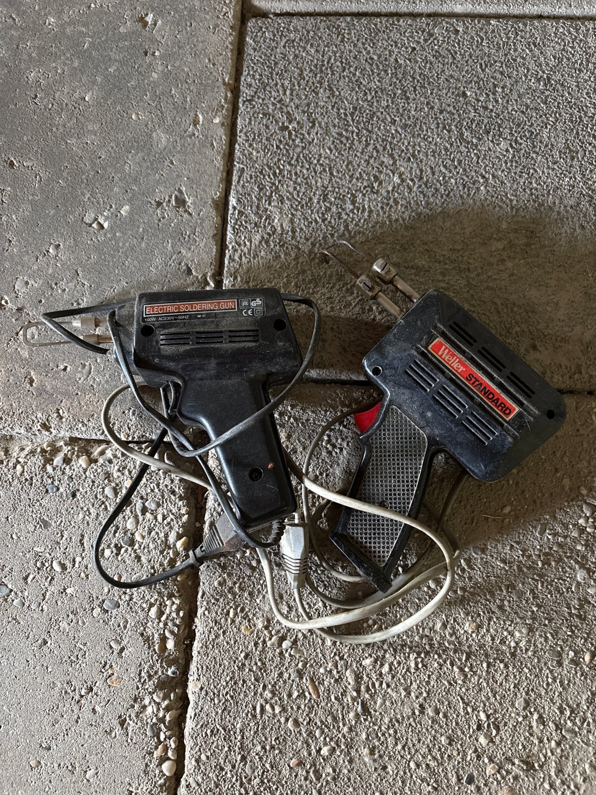 2x Soldeerbouten: Electric Soldering Gun & Weller Standard, Ophalen of Verzenden, Gebruikt, Minder dan 150 ampère, Overige typen