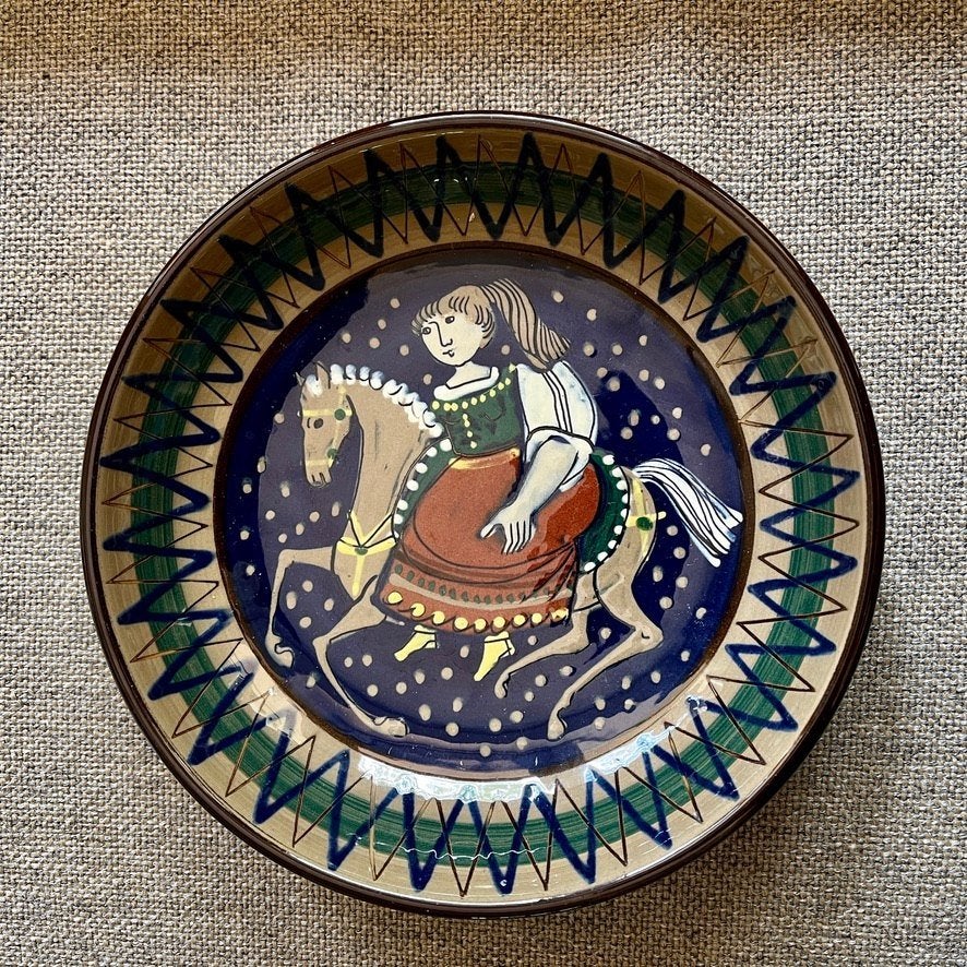 Keramiek sierschaal, Ophalen of Verzenden, Zo goed als nieuw, Rond, Porselein of Keramiek