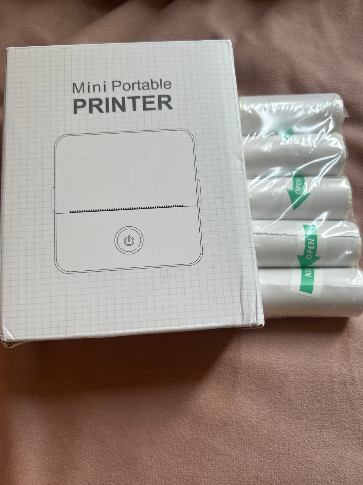 Vandaag ophalen Mini Draagbare Printer met 5 Rollen - Nieuw, Computers en Software, Ophalen of Verzenden, Nieuw
