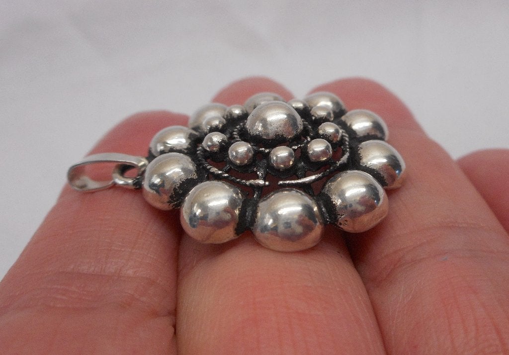 Zilveren mooie hanger nr.329, Verzenden, Zo goed als nieuw, Zilver, Zilver