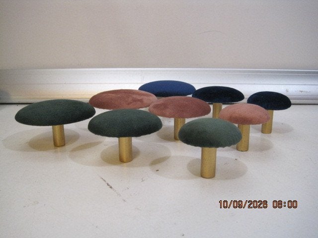 stoffen haken kapstokhaken 10-8-7 cm dia (399), Ophalen of Verzenden, Zo goed als nieuw, Wandhaken, Minder dan 100 cm