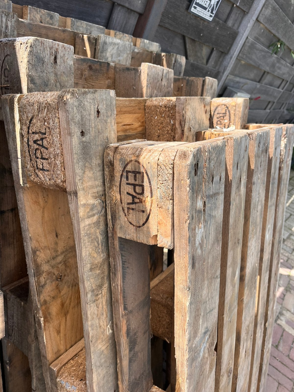 5x EPALPALLET, Ophalen, Gebruikt, 50 mm of meer, Pallet