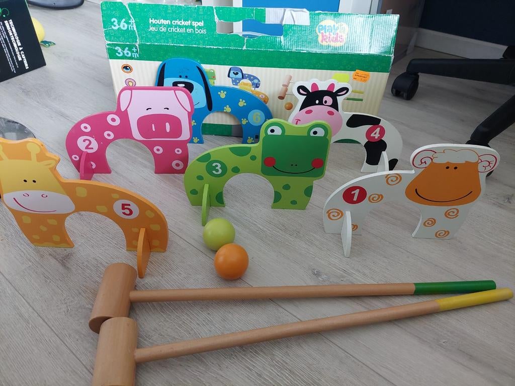 Houten cricket spel dieren, Kinderen en Baby's, Ophalen of Verzenden